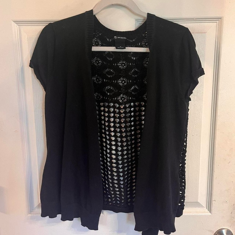 Cute Knit Black Sweater Too